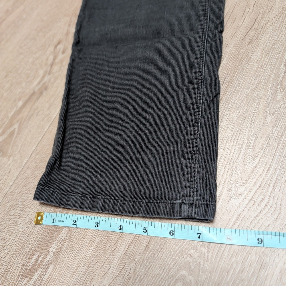 Eddie Bauer Womens 10 Boyfriend Corduroy Pants Charcoal Grey‎ Straight Leg 33x30 - Picture 7 of 7